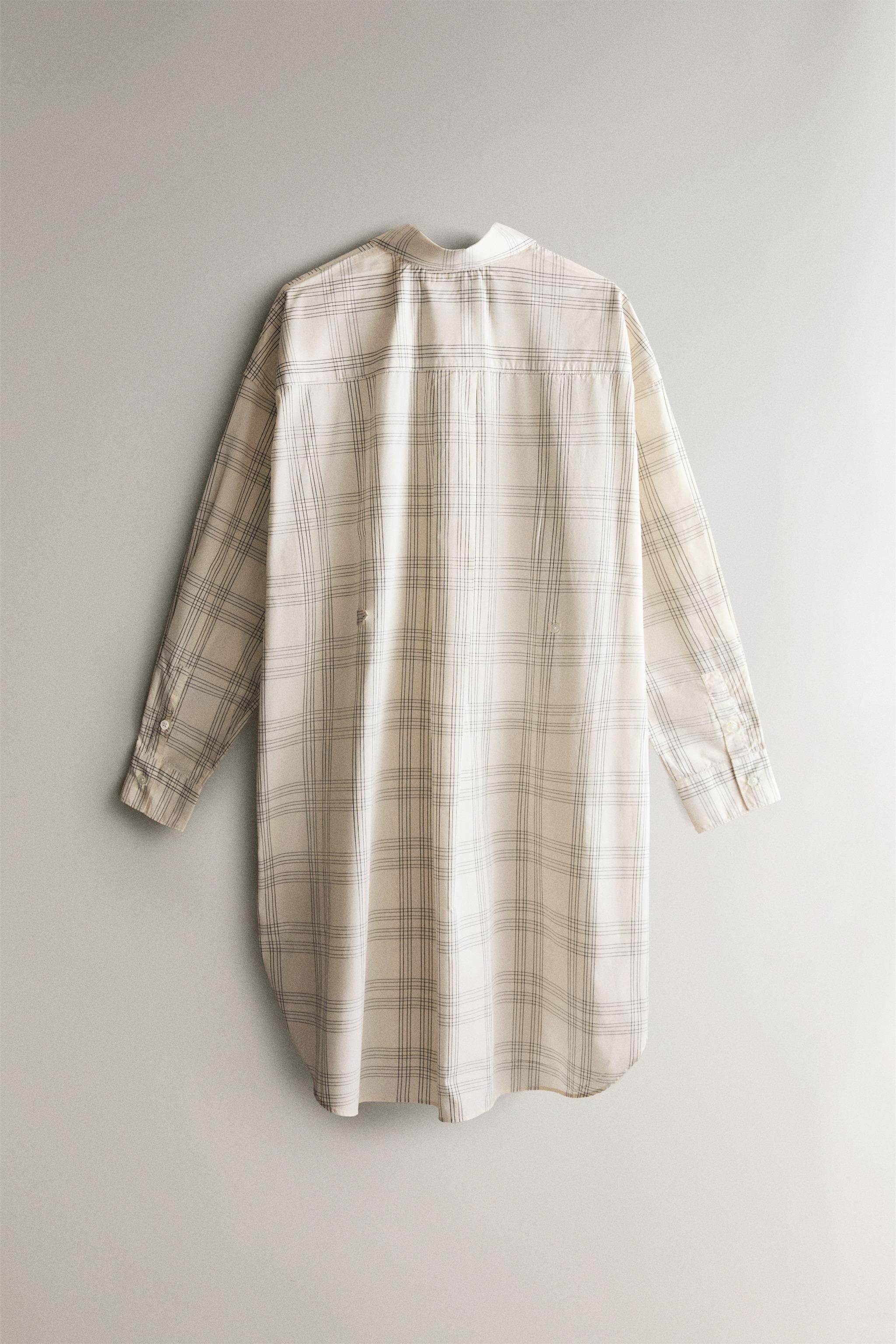CHEMISE LONGUE RAYÉE
